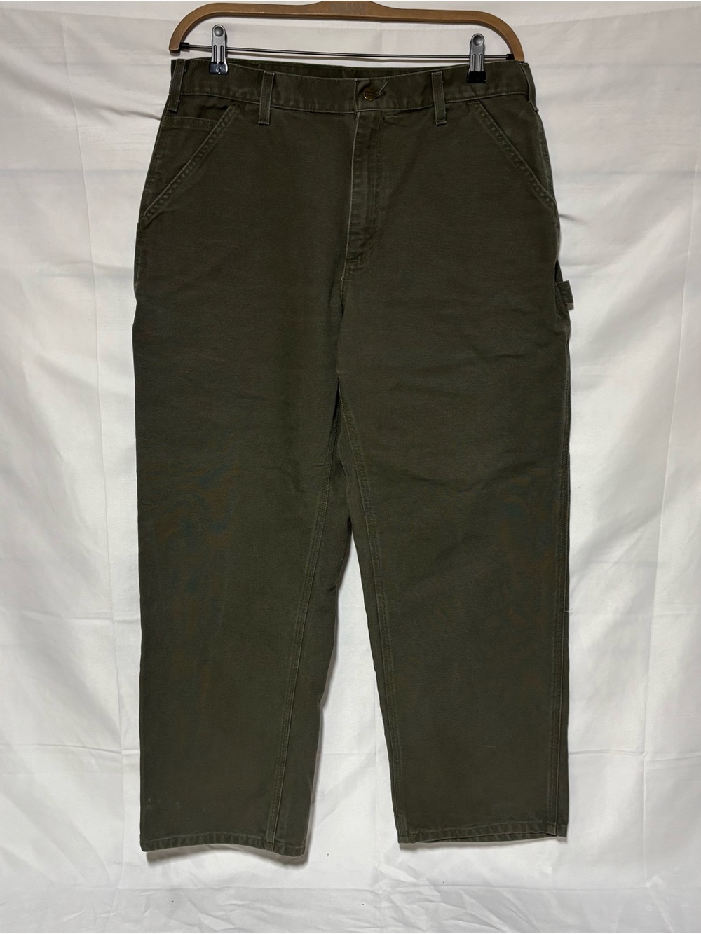 Carhartt B11 MOS Dungaree Fit Carpenter Pants35x30 Moss Green